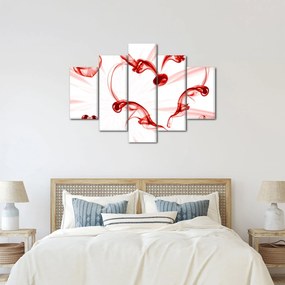 Obraz srdca z dymu (150x105 cm)