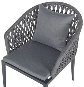 Záhradný set Lipe (tmavosivá) (pre 4 osoby). Vlastná spoľahlivá doprava až k Vám domov. 1035693