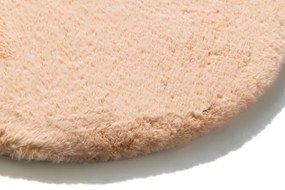 Kúpeľňový koberček Moyo fuzzy peach kruh