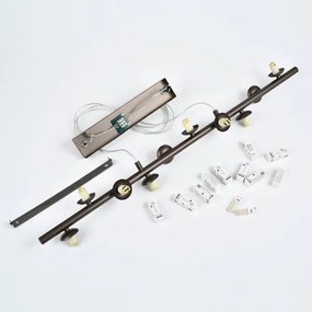 Brilagi - LED luster na lanku MILLA 10xG9/3W/230V hnedá/dymová hnedá