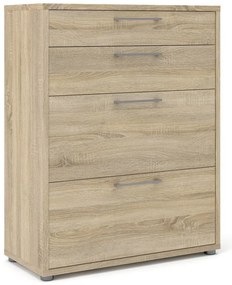 Modulárna knižnica v dekore duba v prírodnej farbe 89x113 cm Prima – Tvilum