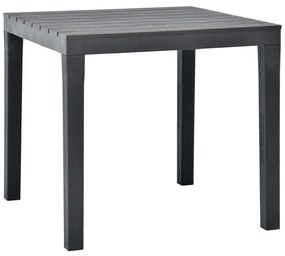 Záhradný stôl, antracitový 78x78x72 cm, plast