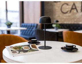 LED Stmievateľná vonkajšia nabíjacia stolná lampa VIVIEN LED/3W/5V 2700K IP54 čierna