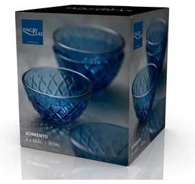 Modré sklenené misky v súprave 4 ks 325 ml Sorrento – Lyngby Glas