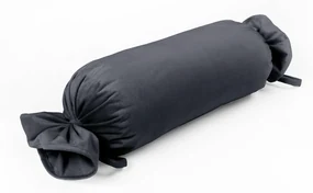 Biante Zamatový vankúš valec bonbon Velvet Prémium SVP-004 Antracitovo sivý 15x40 cm