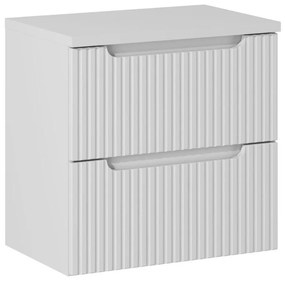 Závěsná skříňka pod umyvadlo Nova White I s deskou 60 cm bílá