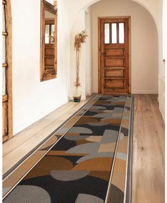 Protišmykový behúň MALIS geometrický, béžový - Výpredaj