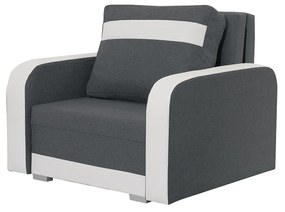 Kreslo KONRAD s funkciou spania Světle šedá/bílá