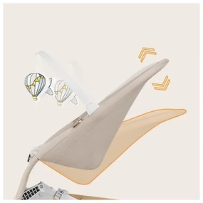 Lionelo - Detská hojdačka LILAC béžová