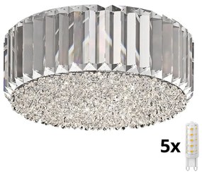 Brilagi - LED krištáľové stropné svietidlo GLAMOUR 5xG9/42W/230V