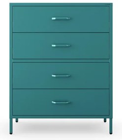 Komoda CARLA, 800 x 1015 x 400 mm, Modern: morská farba