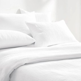 Goldea mušelínové posteľné obliečky – biele 140 x 200 a 70 x 90 cm