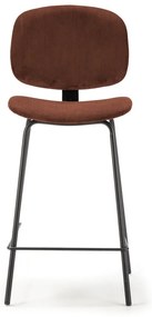 Vínové barové stoličky v súprave 2 ks (výška sedadla 64 cm) Arus – Marckeric