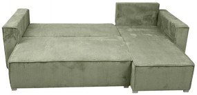 Mentolová rohová pohovka SMART COSARO, obojstranná + 2 vankúšiky ZADARMO