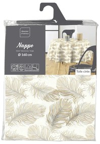 Umývateľný obrus ø 160 cm Plumina – douceur d'intérieur