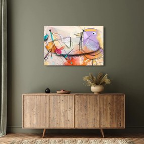 Obraz - Abstrakcia, vtáčik (90x60 cm)