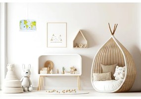 Detský luster na lanku SWEET DREAMS 1xE27/60W/230V pr. 30 cm