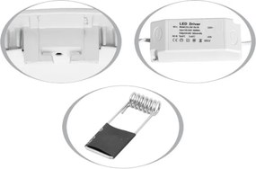 LED podhľadové svietidlo LADA LED/25W/230V 4100K IP44