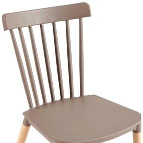 Kondela Jedálenská stolička, sivá/buk, ZOSIMA