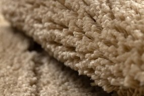 Kúpeľňový koberček SUPREME WAVES vlny, béžový kruh