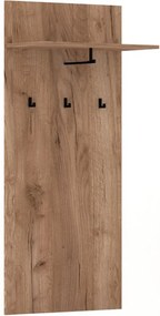 Nástenný predsieňový vešiak Bilbao 63,4 cm dub Remeselný Tabak