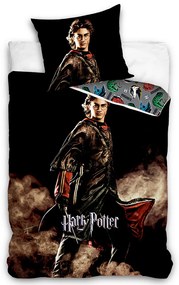 Carbotex Bavlnené obliečky 140x200 + 70x90 cm - Harry Potter "Ohnivá zkouška"