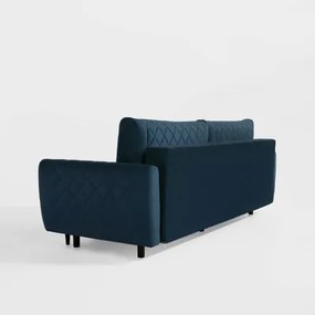 Velúrová pohovka v námorníckej modrej ROMA