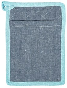 Trade Concept Chňapka s magnetom a podložkou s vreckom Heda modrá, 18 x 32 cm, 18 x 25 cm