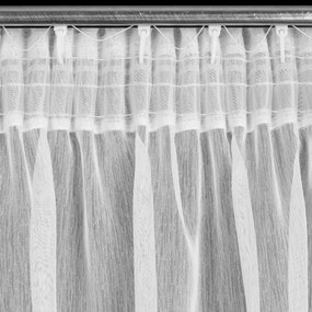 ZÁCLONA NA PÁSKE REBECCA 400X220 CM BIELA