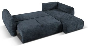 Tmavomodrá rohová pohovka (pravý roh) Matera – Cosmopolitan Design