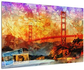Obraz - Golden Gate, San Francisco, Kalifornia (90x60 cm)