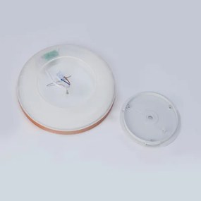 Brilagi - LED kúpeľňové stropné svietidlo ULTRA SLIM LED/18W/230V pr. 30 cm ružové zlato IP54