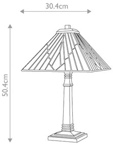 Elstead TF-ALDERLEY-TL-L - Stolná lampa Tiffany ALDERLEY 1xE27/60W/230V