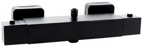 Erga Therm, nástenná sprchová termostatická batéria 150mm, čierna matná, ERG-YKA-BW.GB-THERM-BLK