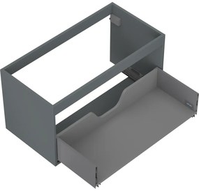 Mexen Box-A, závesná skrinka 90 cm, 1 zásuvka, grafitová matná, 91AX0-0900-470-1-66