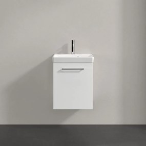 VILLEROY &amp; BOCH Avento závesná skrinka pod umývadlo, 1 dvierka, pánty vpravo, 430 x 352 x 514 mm, Crystal White, A88701B4