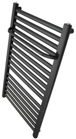 Regnis LE-R, vykurovacie teleso s vešiakom na uteráky 440x500mm, 289W, čierna, LE-R/500/440/D400/BLACK