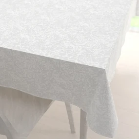 Biante Teflónový obdĺžnikový obrus TF-032 Venezia biely 50x100 cm