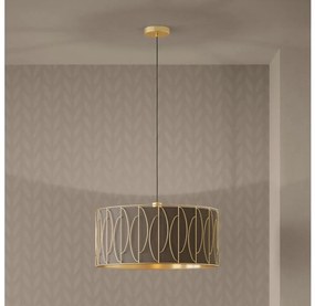 Eglo 390206 - Luster na lanku COROJAL 1xE27/40W/230V zlatá/hnedá