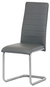 Autronic BONTEC Jedálenská stolička, čierna, ekokoža, DCL-402 BK Farba: Šedá