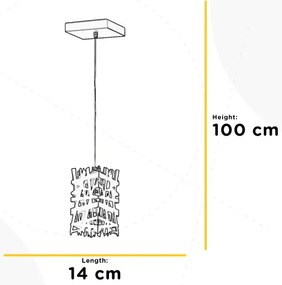 ONLI - Luster na lanku FORESTA 1xE27/15W/230V čierna