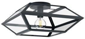 Stropné svietidlo EGLO E27 CASEFABRE Black 98357