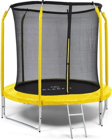 KLARFIT Jumpstarter, trampolína, 2,5 m Ø, sieť 120 kg max., 195 cm Ø skákacia plocha