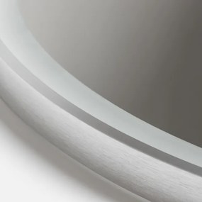 Brilagi-LED stmievateľné vyhrievané zrkadlo s podsvietením ALU PRO LED/18W/230V pr. 60 cm IP44 matný chróm