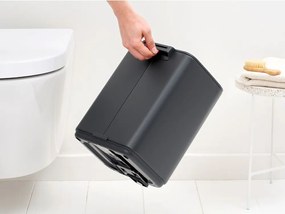 Tmavosivý pedálový oceľový odpadkový kôš 7 l Bo – Brabantia