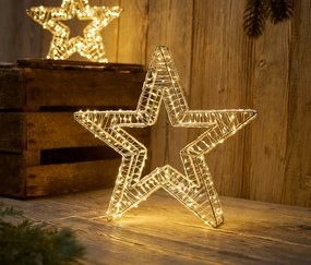 LED hviezda, 3D, do exteriéru, veľká
