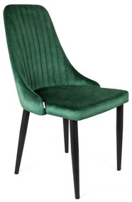 Stolička LOUIS zamatová zelená ALL 925492