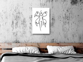 Artgeist Obraz - Butterfly Woman (1 Part) Vertical Veľkosť: 20x30, Verzia: Premium Print