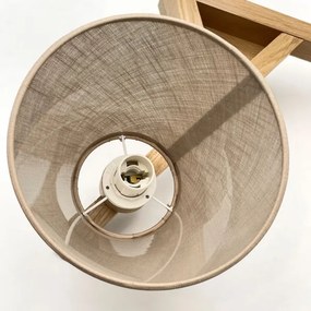 Brilagi - LED  Prisadený luster ANTHONY 3xE14/40W/230V dub/béžová