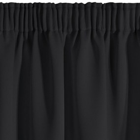 ZATEMŇOVACÍ ZÁVES NA PÁSKE LOGAN 135X270 CM ČIERNA